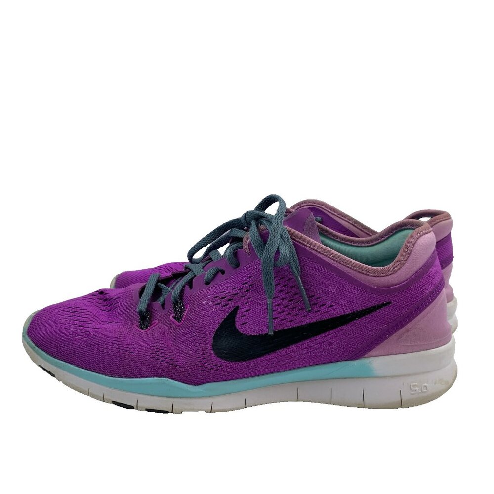 Nike Free 5.0 Shoes Womens Size 8.5 Training TR Running Purple Black
